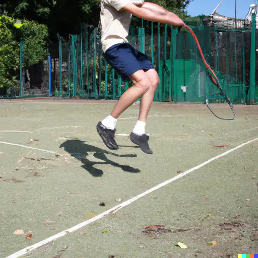 Skipping excersise for tennis player