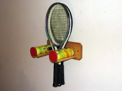 Tennis racquet storage rack