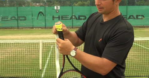 how to overgrip a tennis racket